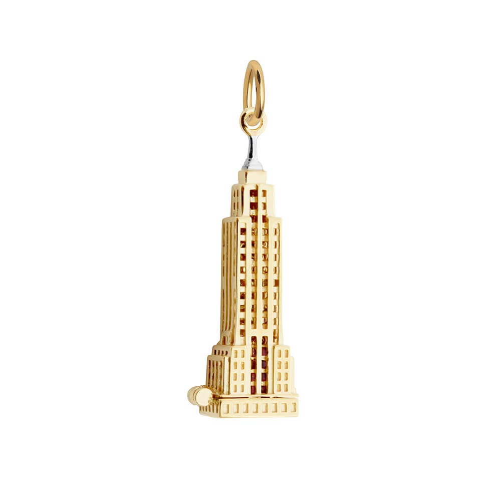 Empire State Building Charm, Gold Two-Tone