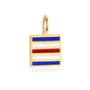 Letter C, Nautical Flag Gold Large Charm