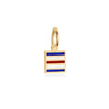 Letter C, Nautical Flag Gold Mini Charm