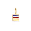 Letter C, Nautical Flag Solid Gold Mini Charm