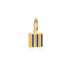 Letter G, Nautical Flag Gold Mini Charm