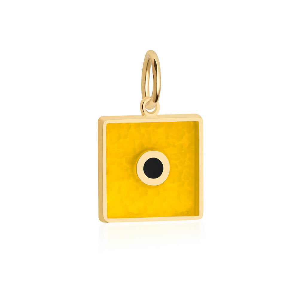 Letter I, Nautical Flag Solid Gold Large Charm