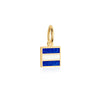Letter J, Nautical Flag Solid Gold Mini Charm