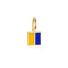 Letter K, Nautical Flag Solid Gold Mini Charm