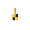 Letter L, Nautical Flag Solid Gold Mini Charm