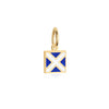 Letter M, Nautical Flag Solid Gold Mini Charm