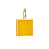 Letter Q, Nautical Flag Gold Large Charm