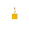 Letter Q, Nautical Flag Gold Mini Charm