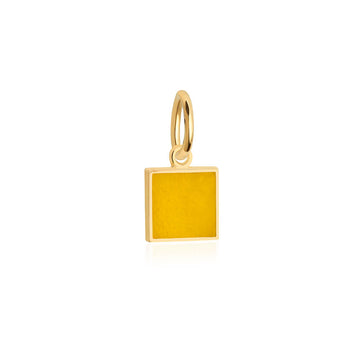 Letter Q, Nautical Flag Gold Mini Charm