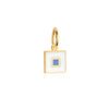 Letter S, Nautical Flag Solid Gold Mini Charm