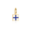 Letter X, Nautical Flag Solid Gold Mini Charm