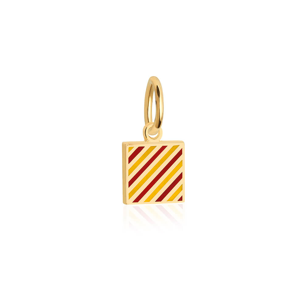 Letter Y, Nautical Flag Gold Mini Charm