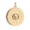 South America Continent Spinner, Solid Gold Large
