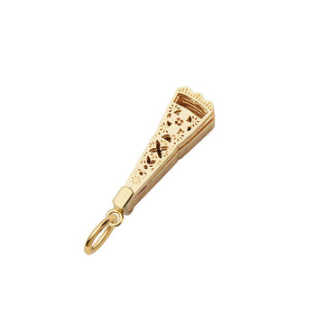 Spanish Fan Charm, Solid Gold