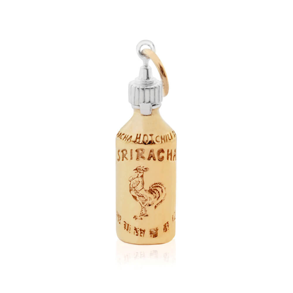 Sriracha Charm, Solid Gold Two-Tone