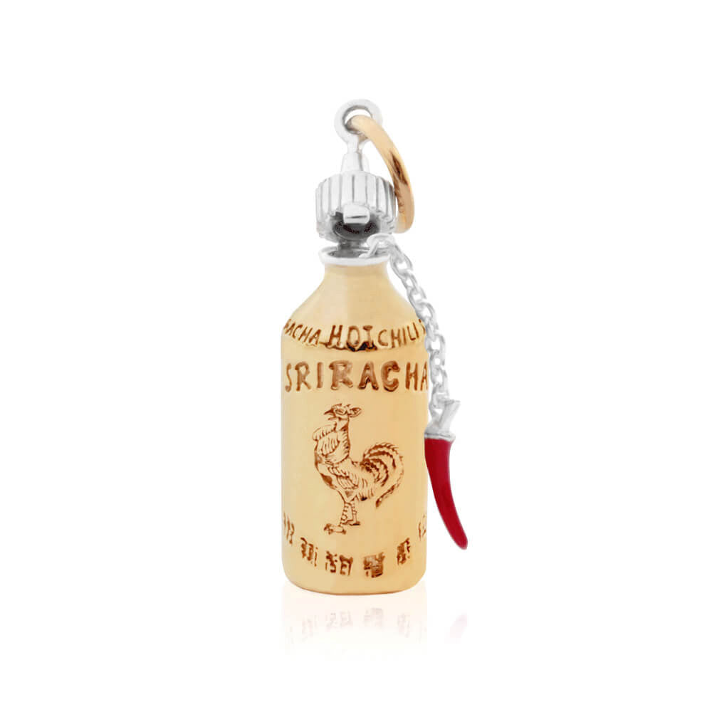 Sriracha Charm, Solid Gold Two-Tone