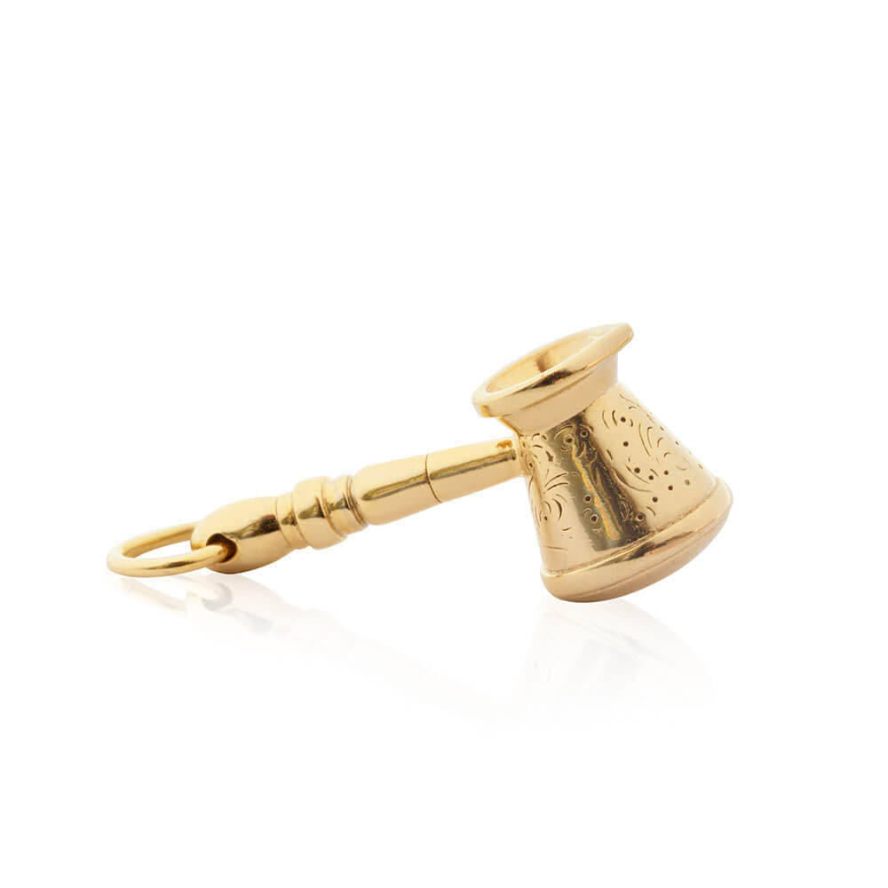Turkish Cezve Coffee Pot Charm, Gold