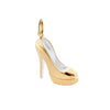 Las Vegas High Heel Shoe Charm, Solid Gold