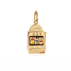 Las Vegas Slot Machine Charm, Gold