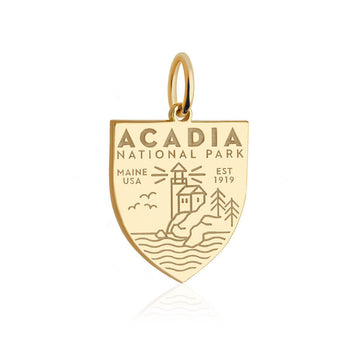 Acadia National Park Charm, Gold