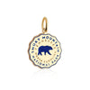 Smoky Mountain National Park Charm, Solid Gold Enamel