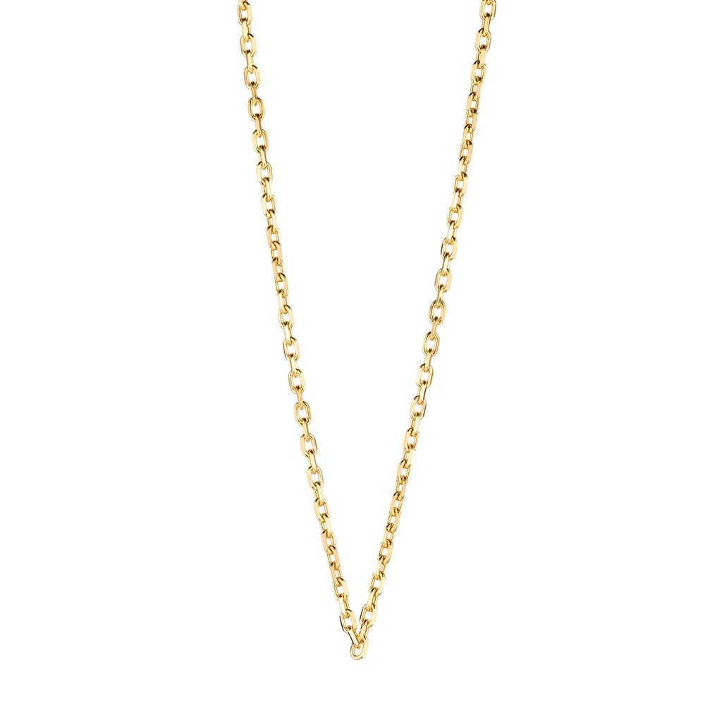Gold cable chain by Jet Set Candy, displayed on a white background.