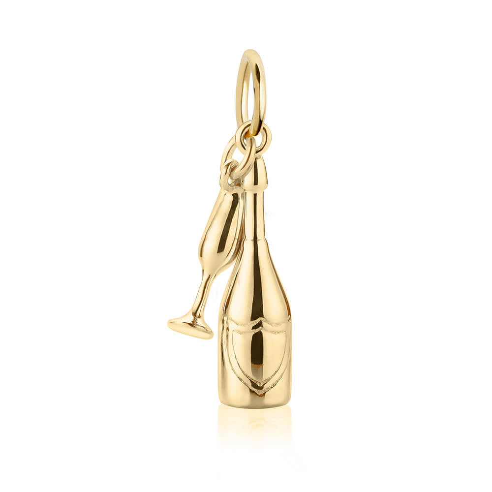 Champagne Charm France Solid Gold