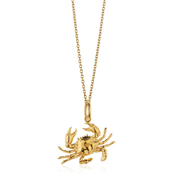 Crab Charm, Solid Gold