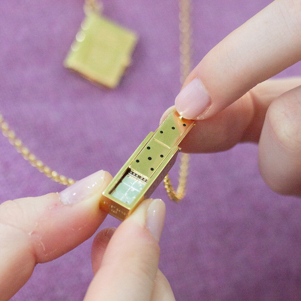 Domino Charm, Silver