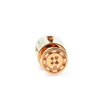 Poker Chips Enamel Charm, Gold