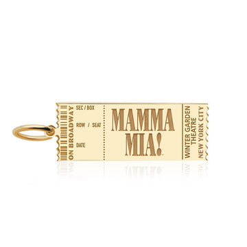 MAMMA MIA! X Jet Set Candy Customizable Broadway Charm, Solid Gold