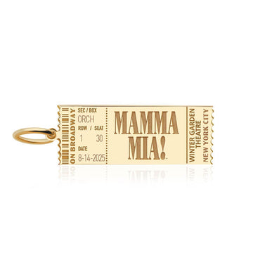 MAMMA MIA! X Jet Set Candy Customizable Broadway Charm, Solid Gold