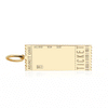 Event Ticket Customizable Charm Gold