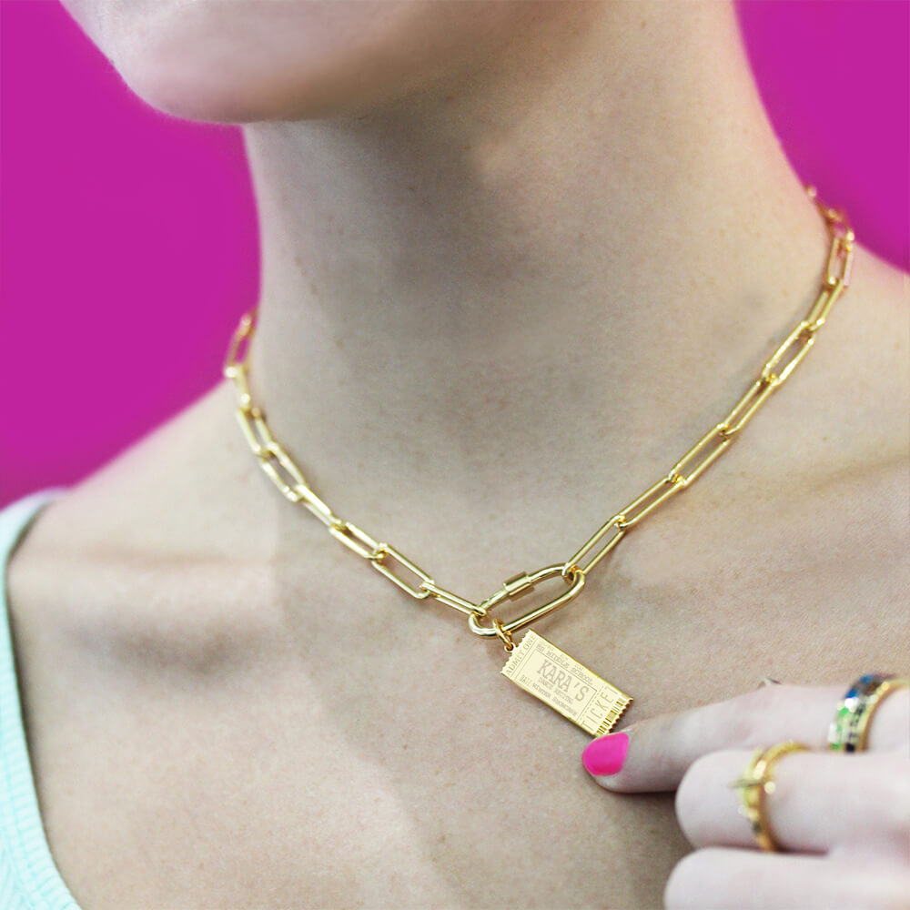 The Daily Gold Vermeil Charm Necklace Chain – JET SET CANDY