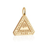 Hawaii Volcanoes National Park Charm, Solid Gold
