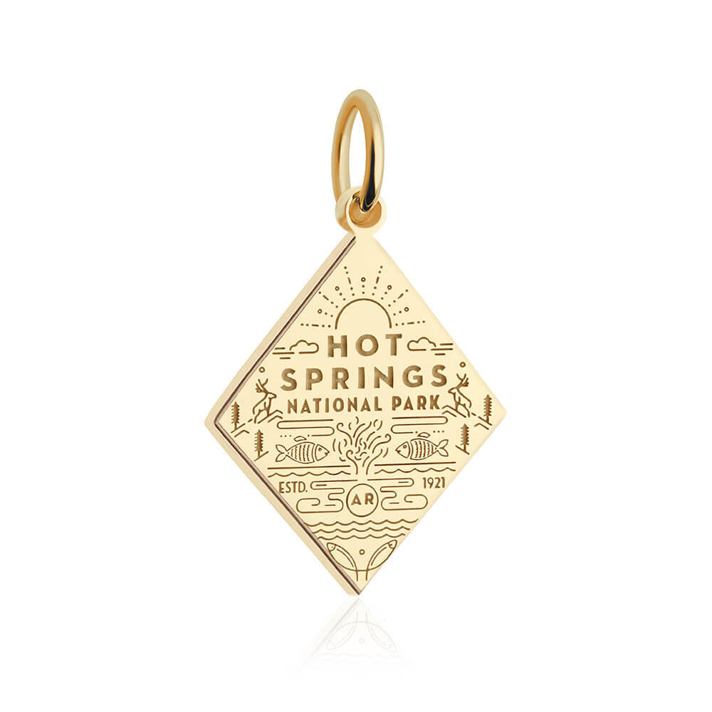 gold vermeil solid gold hot springs national park charm