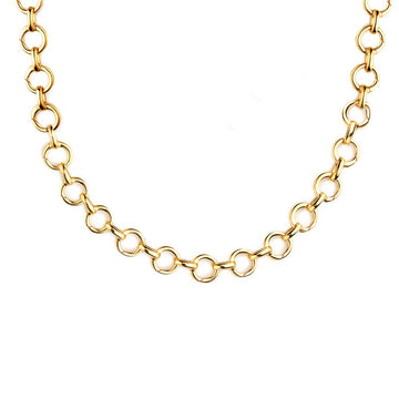 Infinity Link Charm Necklace, Gold