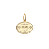 Iran Passport Stamp Charm Solid Gold