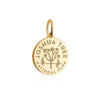 gold vermeil solid gold engraved round joshua tree national park charm