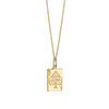 Las Vegas Mini Ace Card Necklace Gold