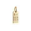 Berlin Germany BER Luggage Tag Charm, Gold Mini