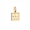 British Virgin Islands Passport Stamp Charm, Gold Mini