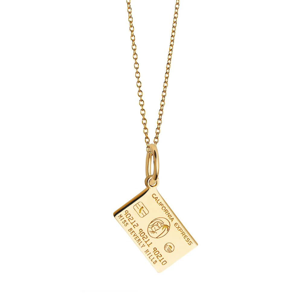 California Credit Card Charm, Gold Mini