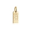 Rome FCO Luggage Tag Charm, Gold Mini