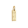 LGA LaGuardia Luggage Tag Charm, Gold Mini