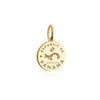 Panama Passport Stamp Charm, Gold Mini