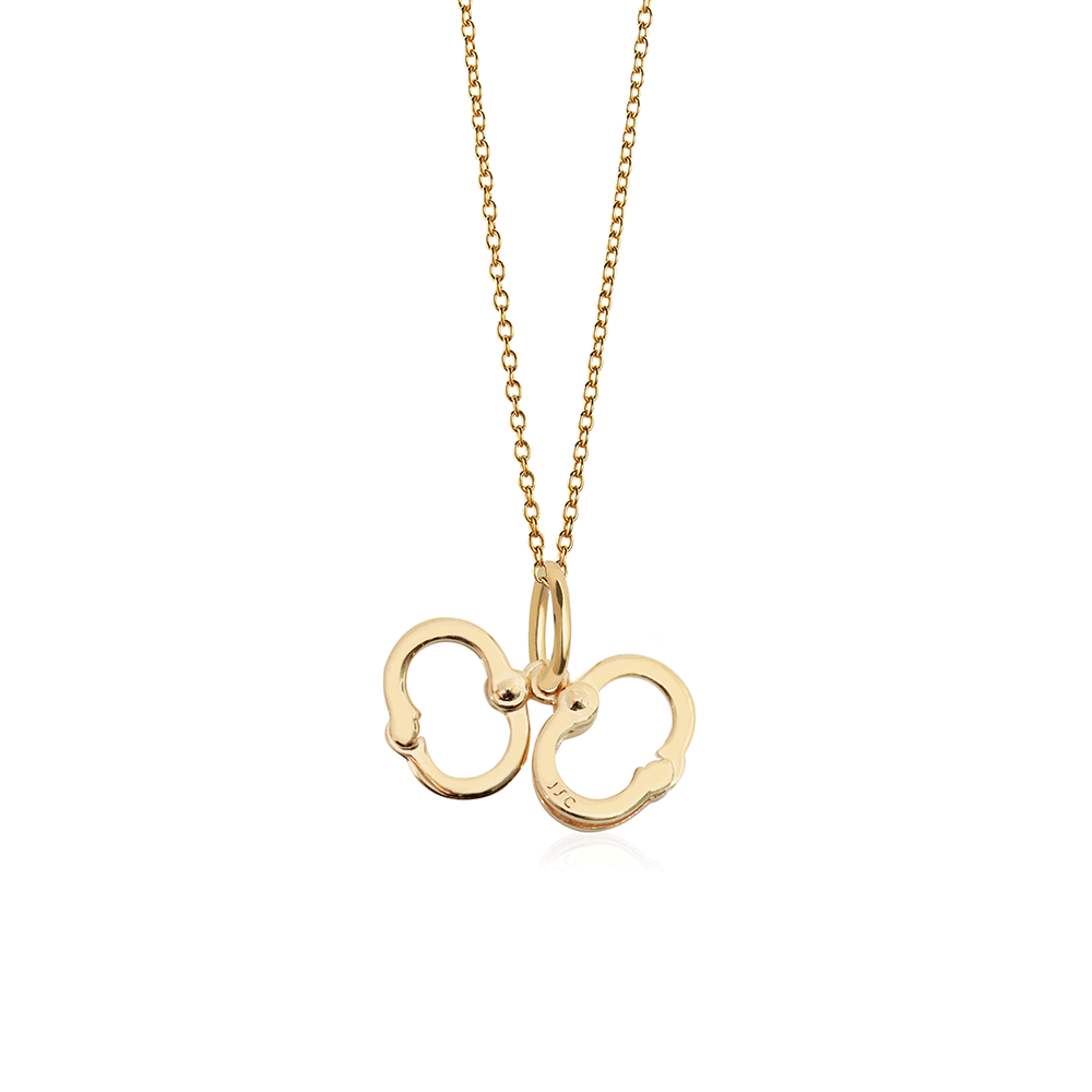 Handcuffs Necklace, Gold