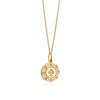 Las Vegas Mini Poker Chip Necklace Gold