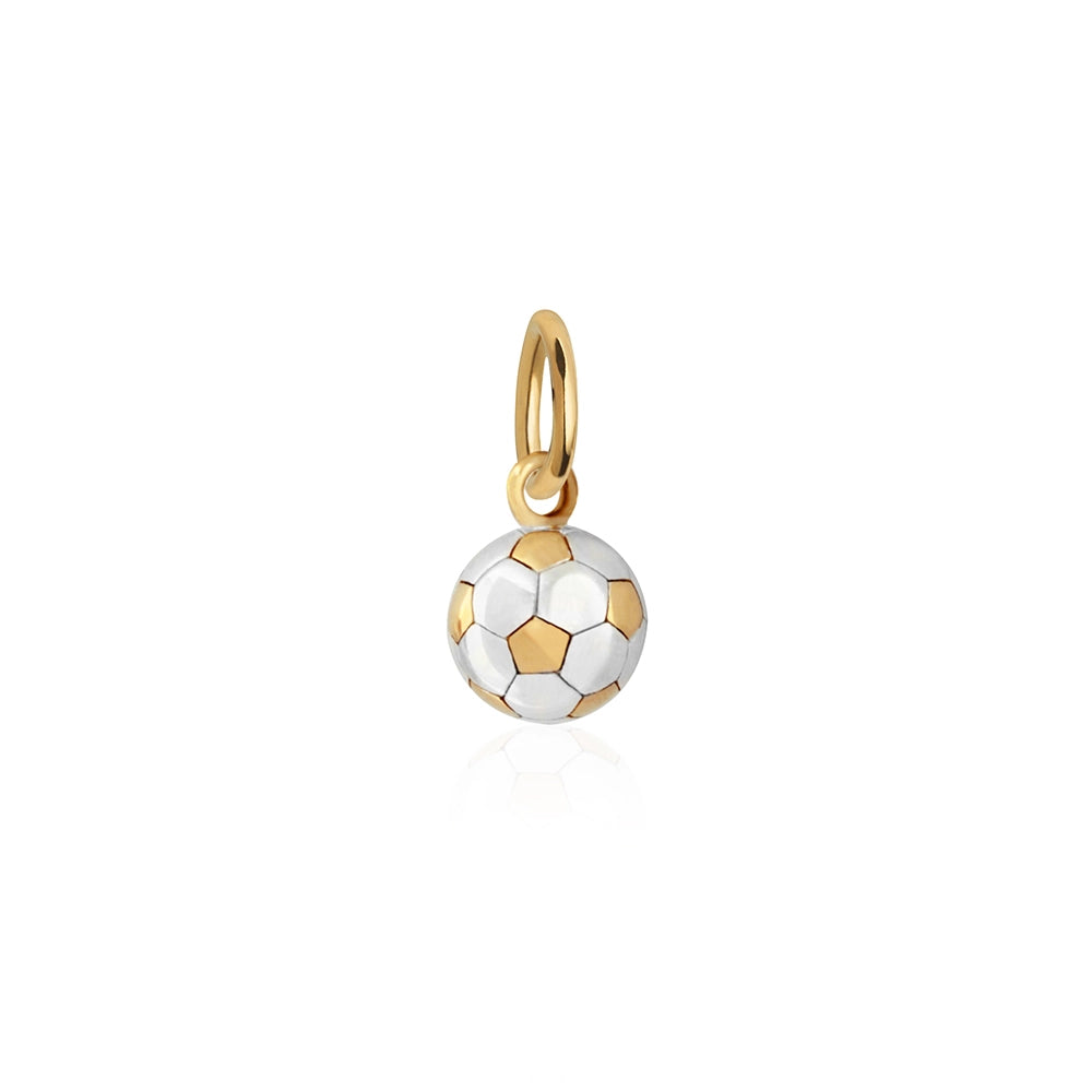 Soccer Ball Charm, Mini Gold