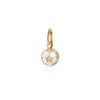Soccer Ball Charm, Mini Solid Gold